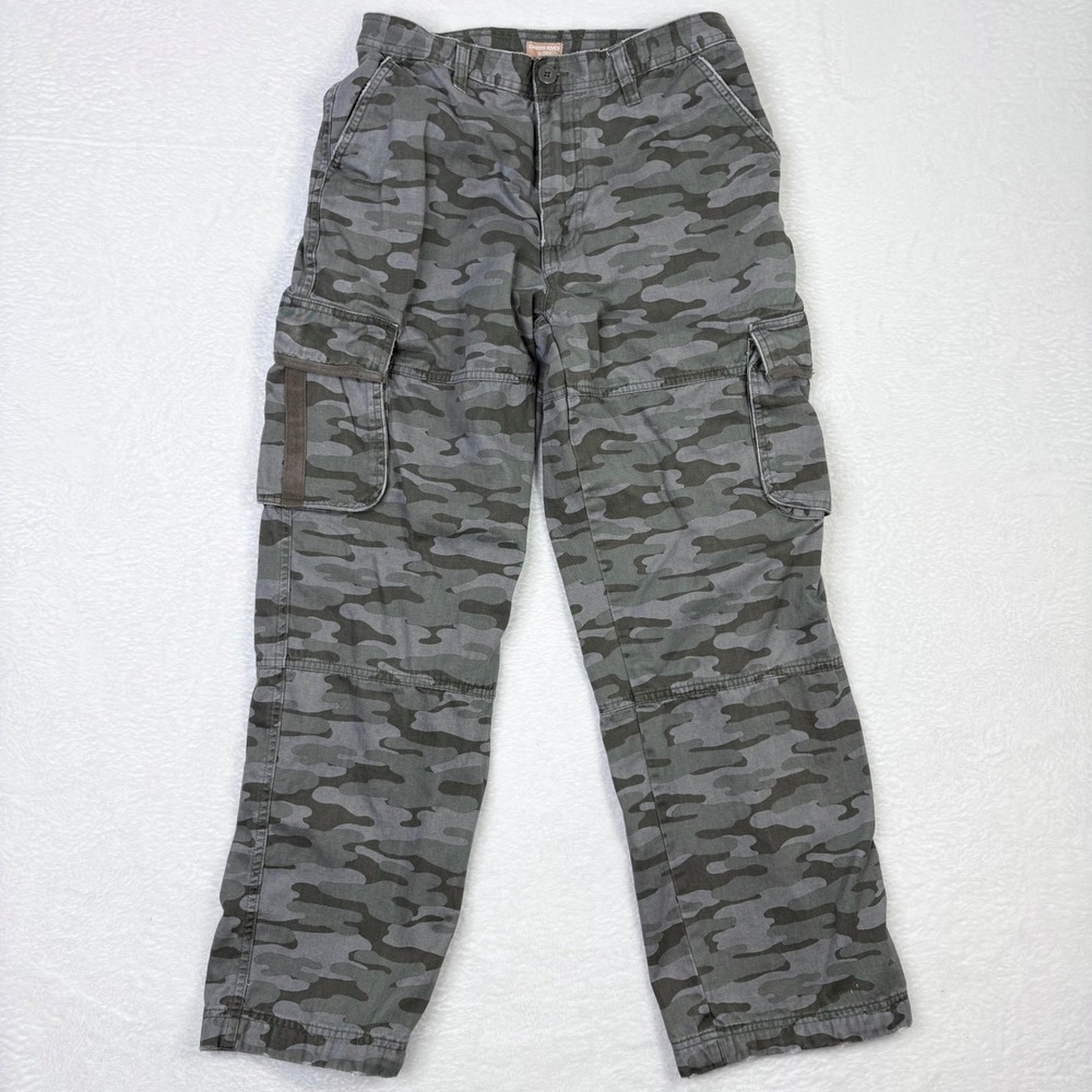 Canyon River Blues Pants Mens 30x30‎ Gray Camo Cargo Baggy Cotton Menswear